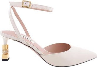 Bally Tatjana 65 Pointed-Toe Leather Pumps