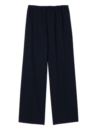 Sandro elasticated-waistband straight-leg trousers - Black