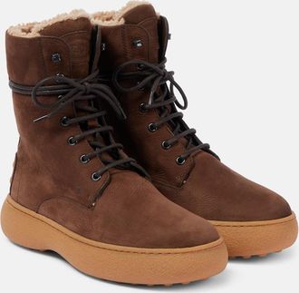 Tod's Gommino leather lace-up boots