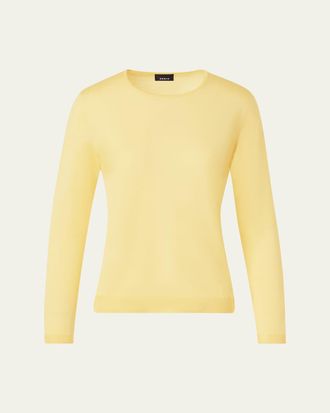 Akris Cashmere-Silk Crewneck Sweater