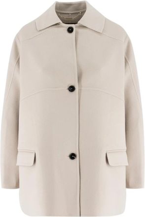 Kiton Elegante Drie-Knoop Jas - Dames - Mantel - Wit - M - Jassen