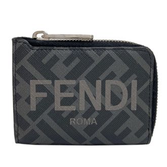 Fendi Gray Pvc Coin Purse/Coin Case (Pre-Owned)
