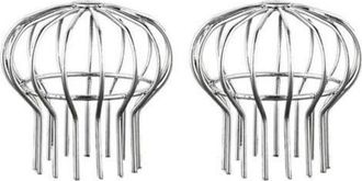 OEM Juego De 2 Protectores De Acero Inoxidable Para Canalones, Que Protegen Contra Hojas, Musgo, Barro Y Residuos (aptos Para Orificios De Hasta 110 Mm De