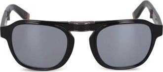 Ermenegildo Zegna Occhiali da sole tondi - Nero