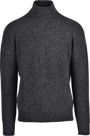 Roberto Collina Dolcevita - - Knitwear - Uomo - Grigio - L