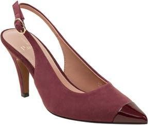Linea Paolo Niyka Pointed Toe Slingback Pump in Dark Burgundy at Nordstrom Rack, Size 8.5