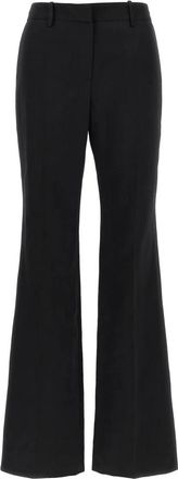 Magda Butrym Broeken, Dames, Zwart, S, Katoen, Pf 25 01 Rechte Pijpen Broek