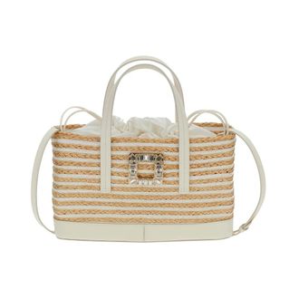 Roger Vivier Bucket Bags, female, Beige, Size: ONE SIZE Viv Skate Shopping Bag