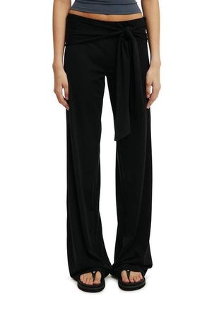 Cotton On Womens Honey Tie Pant in Black at Nordstrom, Size Xxx-Small
