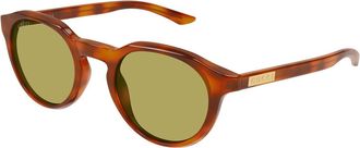 Gucci GG2079S 005 Mens Sunglasses Tortoiseshell Size 48 - Free RX Lenses - Free RX Lenses