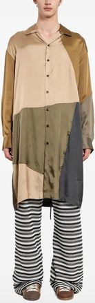 Song for the Mute colourblock tunic shirt - Neutrals