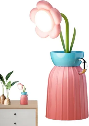 OEM L&aacute;mpara De Mesa, L&aacute;mpara De Mesa Led, Recargable Por Usb Y Con Pantalla T&aacute;ctil, Ideal Mesitas Noche Salas Lectura (girasol Rosa, 99,230 Cm)