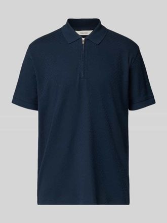 Selected Regular Fit Poloshirt aus reiner Baumwolle Modell ISAAC in Marine, Größe XXL
