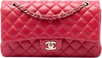 Chanel Pre-owned Classic Double Flap Shoulder Bag - Dames - Vintage Schoudertas - Rood - ONE Size - Vintage