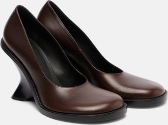 Dries Van Noten Pumps 95 in pelle con zeppa