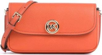Michael Kors Nolita Small Crossbody Bag - Dames - Schoudertassen - Oranje - ONE Size - Leer - Tassen