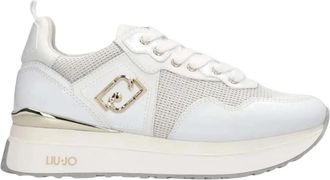 Liu Jo Maxi Wonder 01 - Dames - Sneakers - Wit - 38 EU - Leer - Schoenen