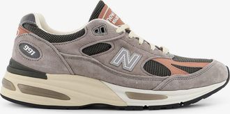 New Balance Suede and mesh sneakers with side logo - NEW BALANCE - gender_Man