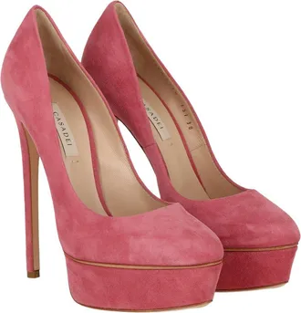 Casadei Logo Leather Pump