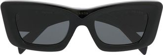 Prada cat-eye frame tinted sunglasses - unisex - Viscose - 50 - Black