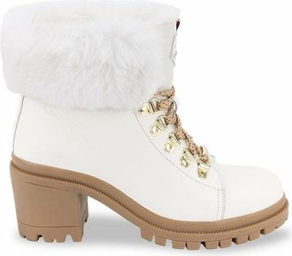 Les Tropeziennes Gevoerde leren boots Rosenn, hak