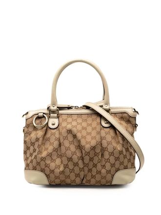 Gucci Borsa a tracolla Sukey in tela GG 2000-2015 - Marrone