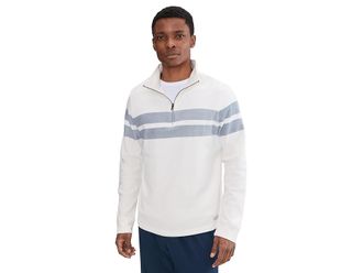 Vineyard Vines Coastline 1/4 Zip Mens T Shirt Marsh/Moonshine : 2XL, Cashmere/Polyester/Rayon