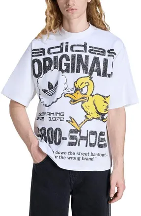 adidas Duck Cotton Graphic T-Shirt in White// at Nordstrom, Size Xx-Large