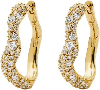 Missoma Molten Snow 18ct Gold-vermeil Small Hoop Earrings - One Size
