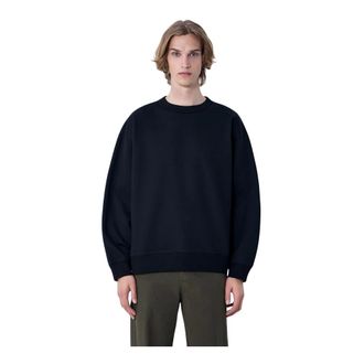 Dries Van Noten Sweatshirts, male, Black, Size: M Crewneck Knit Sweater