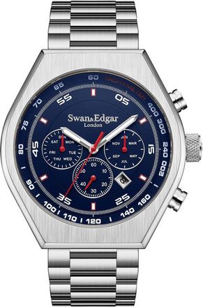Swan & Edgar Contemporary Classic Automatic Blue Dial Mens Watch SE01211