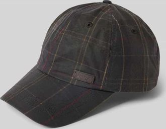 Barbour Basecap aus reiner Baumwolle Modell DARWEN in Gruen, Größe 1
