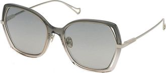 Nina Ricci SNR361 0VAH Womens Sunglasses Grey Size 57