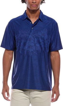 Tommy Bahama Palm Coast Hibiscus Border Polo Shirt