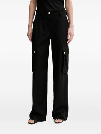 Just Cavalli cargo trousers - women - Polyester/Viscose/Polyester/Elastane - 38 - Black