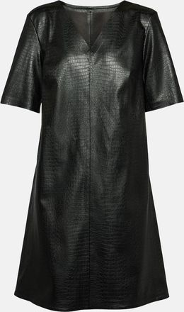 Max Mara Eliot A-line croc-effect minidress