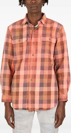 NOTSONORMAL Camicia a quadri - Arancione