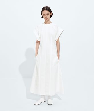 Bottega Veneta Compact Cotton Dress - White - Women - 0
