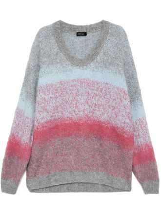 Tout à Coup Oversized gebreide sweater met kleurverloop - Blauw