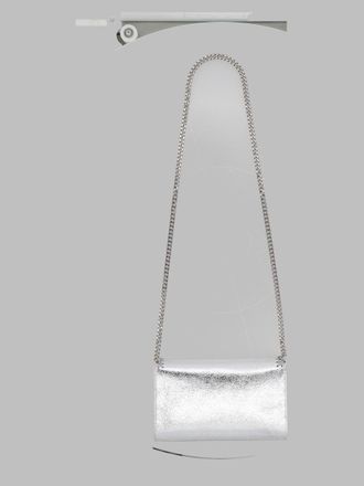 Stella McCartney Womens Shoulder Bag Falabella Mini Silver Polyester