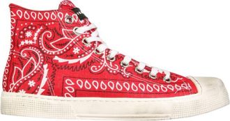 Metalgienchi Red Lace Up Sneakers