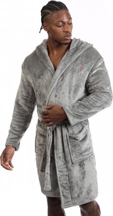 Farah Heren Frazier ochtendjas met lange mouwen (Grijs)
