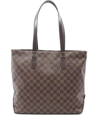 Louis Vuitton 2006 Cabas Mezzo tote bag - women - PVC/Calf Leather - One Size - Brown