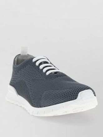 Kiton fits mesh sneakers pull tab rubber sole