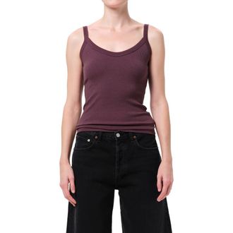 A Gold E Jordan V-Neck Tank in Moyer Dk Plum Purple at Nordstrom, Size X-Large