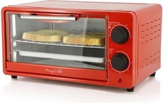 MegaChef 9.5 Quart Electric Counter Top Toaster Oven in Matte Black in Red at Nordstrom