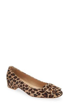 Ann Mashburn Genuine Calf Hair Buckle Pump in Leopard Pony at Nordstrom Rack, Size 5Us / 35Eu