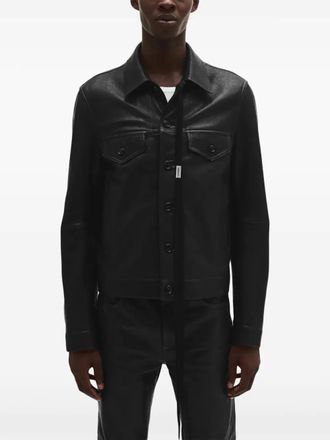 Ann Demeulemeester Ebbe leather jacket - men - Leather - 50 - Black