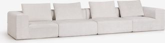 Sklum Sof&aacute; Modular De 4 Piezas En Chenilla Envasado Al Vac&iacute;o Norridge Sklum
