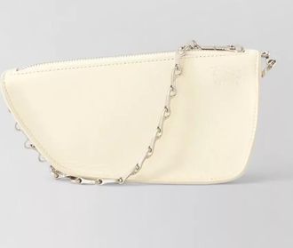 Burberry micro shield wallet chain shoulder bag leather